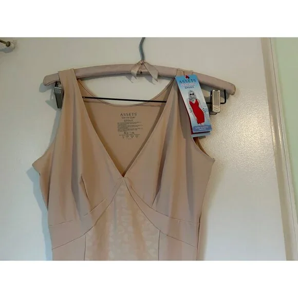 Assets Spanx Red Hot Label Stretch Slimming Cheetah Full Slip Nude XL NEW - Picture 3 of 9